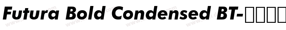 Futura Bold Condensed BT字体转换